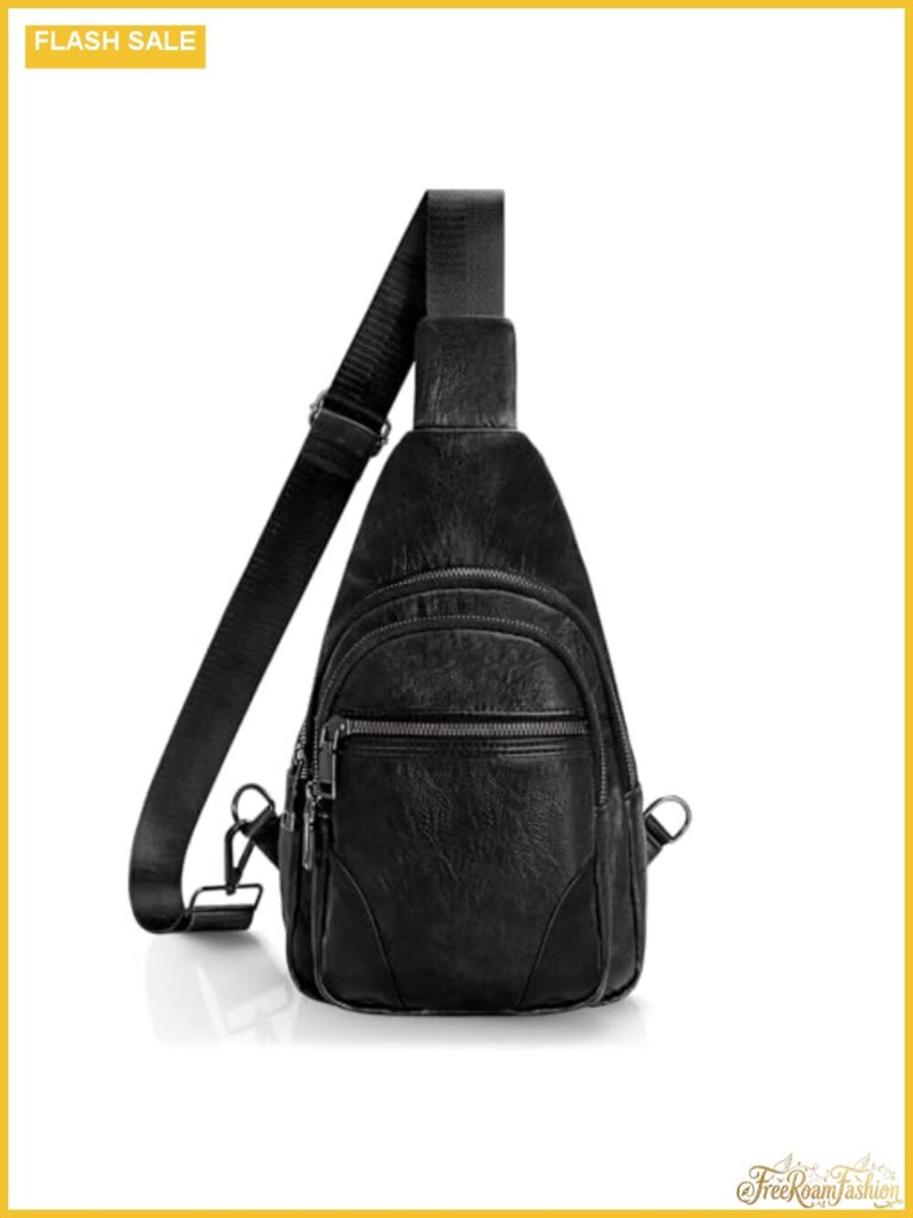Anti Theft Sling Bag Faux Leather Crossbody Fanny Pack Small Travel Purse